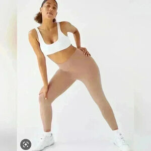 HIGH  WAISTED TAN LEGGINGS SIZE SMALL